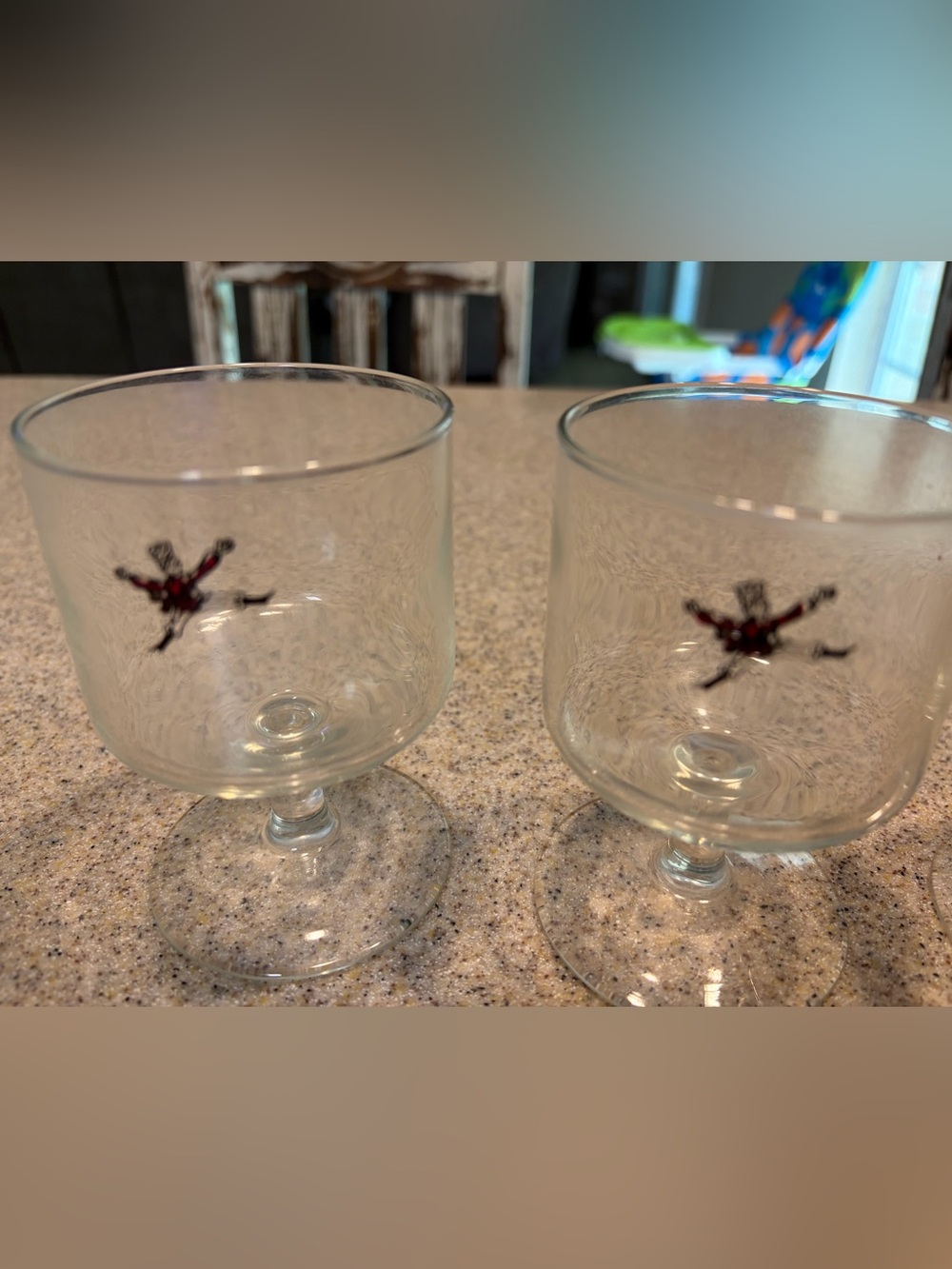 Vintage 1970’s Vodka glasses x 4